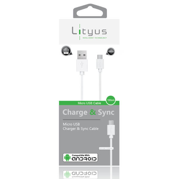 Lityus Micro USB Data Cable White