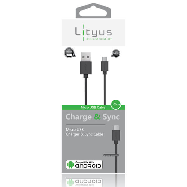 Lityus Micro USB Data Cable Black
