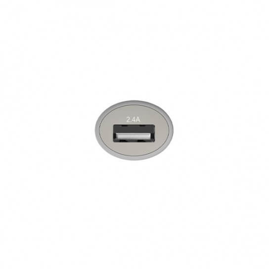 Lityus Car Charger Single USB 2.4A White