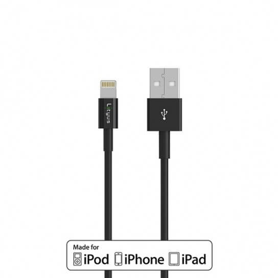 Lityus Apple MFI Data Lightning Cable Black